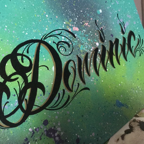 Custom one of a kind oil/spray paint on canvas - Picture 12 of 16